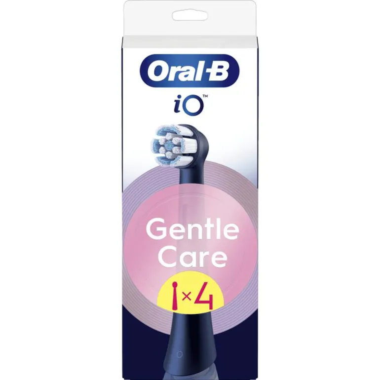 Oral-B iO Gentle Care Opzetborstels Zwart 4 Stuks