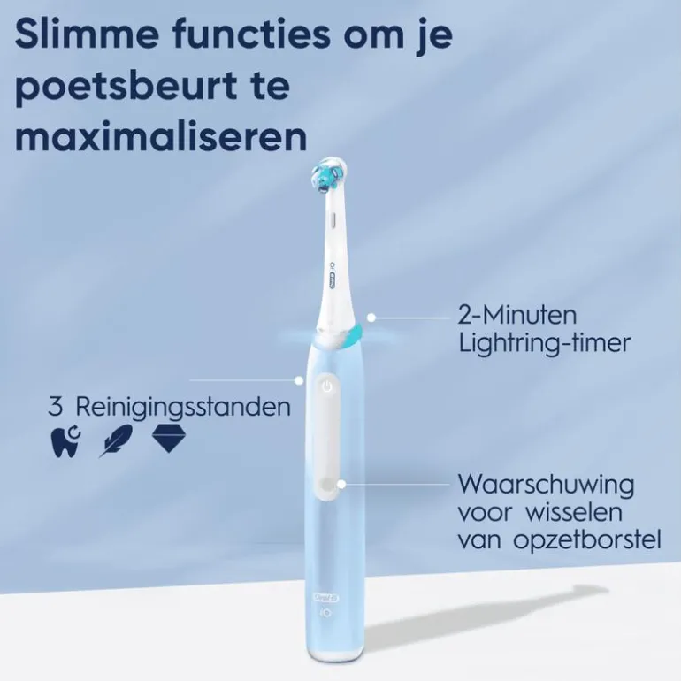 Oral-B iO 3S Blauwe Elektrische Tandenborstel By Braun - 1 stuk