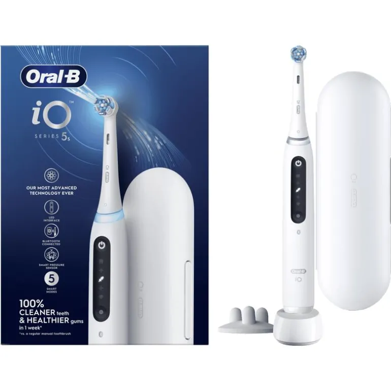 Oral-B iO 5S Wit Elektrische Tandenborstel By Braun