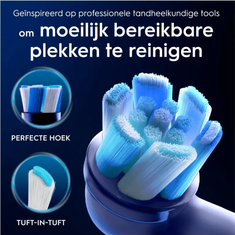 Oral-B iO Ultimate Clean Opzetborstels Wit 8 Stuks