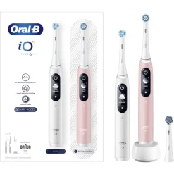 Oral-B iO 6 Wit & Roze 2 Elektrische Tandenborstels By Braun