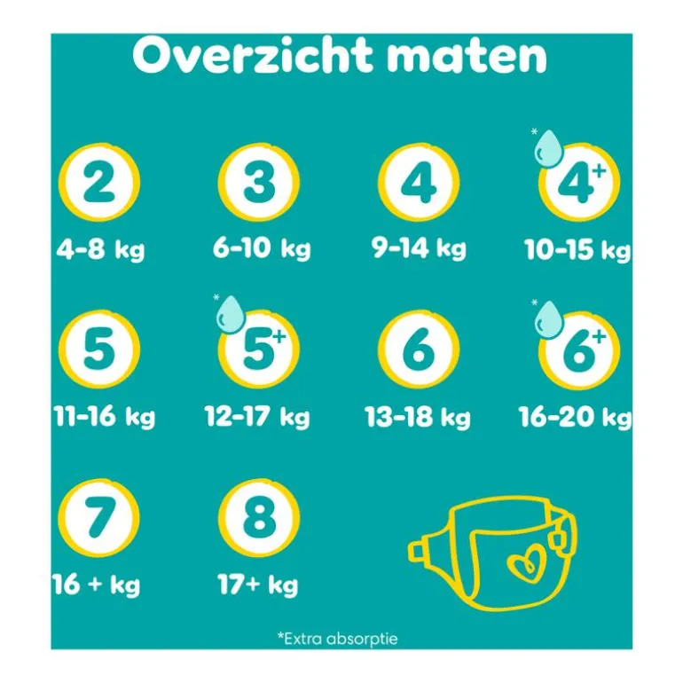 Pampers Baby Dry Luiers Maat 6 13-18 KG 18 Stuks
