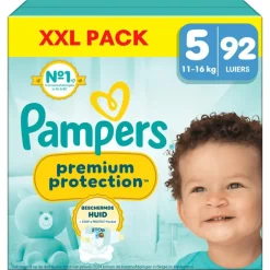 Pampers Premium Protection XXL Pack Luiers Maat 5 11-16 KG 92 Stuks