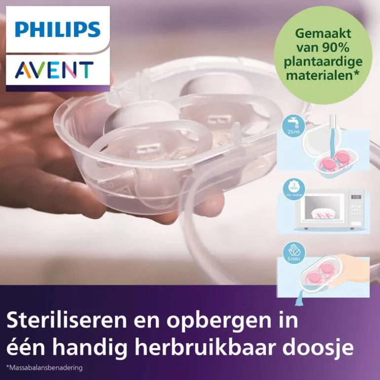 Philips Avent Fopspeen Ultra Start 0-2 M Double Pack Day 2 pack - mixed - SCF075/15