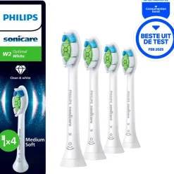 Philips Sonicare Optimal White Opzetborstel Wit 4-Pack - HX6064/87