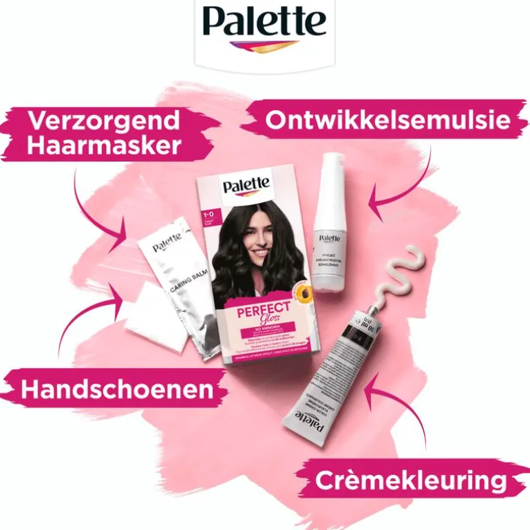 Poly Palette Perfecte Gloss Color Haarverf 110 Glossy Zwart