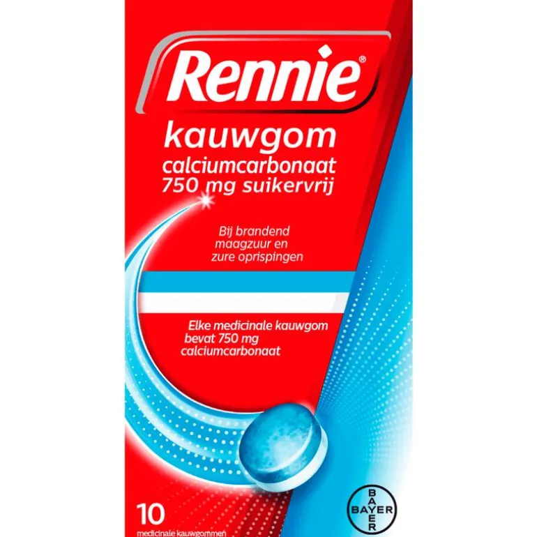 Rennie Kauwgom Suikervrij 10 stuks