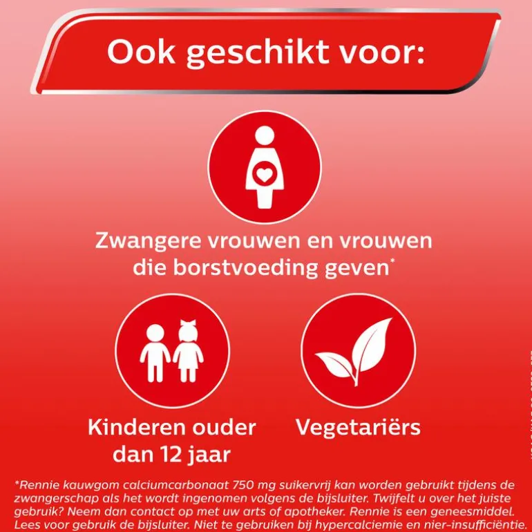 Rennie Kauwgom Suikervrij 10 stuks