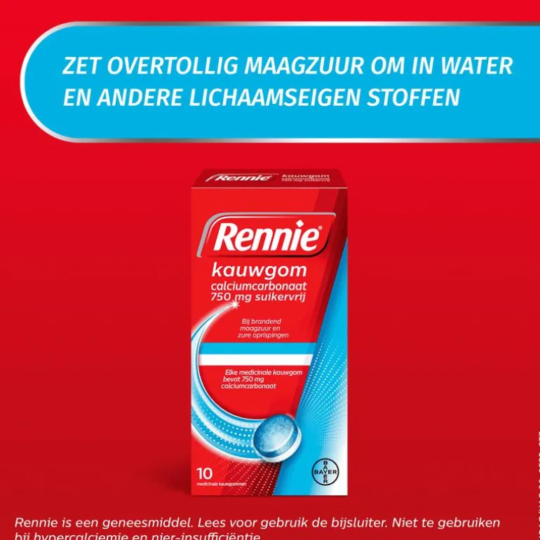 Rennie Kauwgom Suikervrij 10 stuks