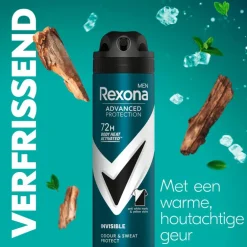 Rexona Men Advanced Protection Invisible B&W Deodorant Spray 150 ML