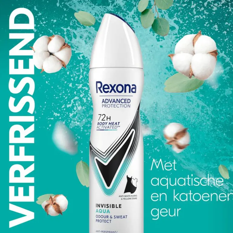 Rexona Woman Advanced Protection Invisible Aqua Deodorant Spray 150 ML