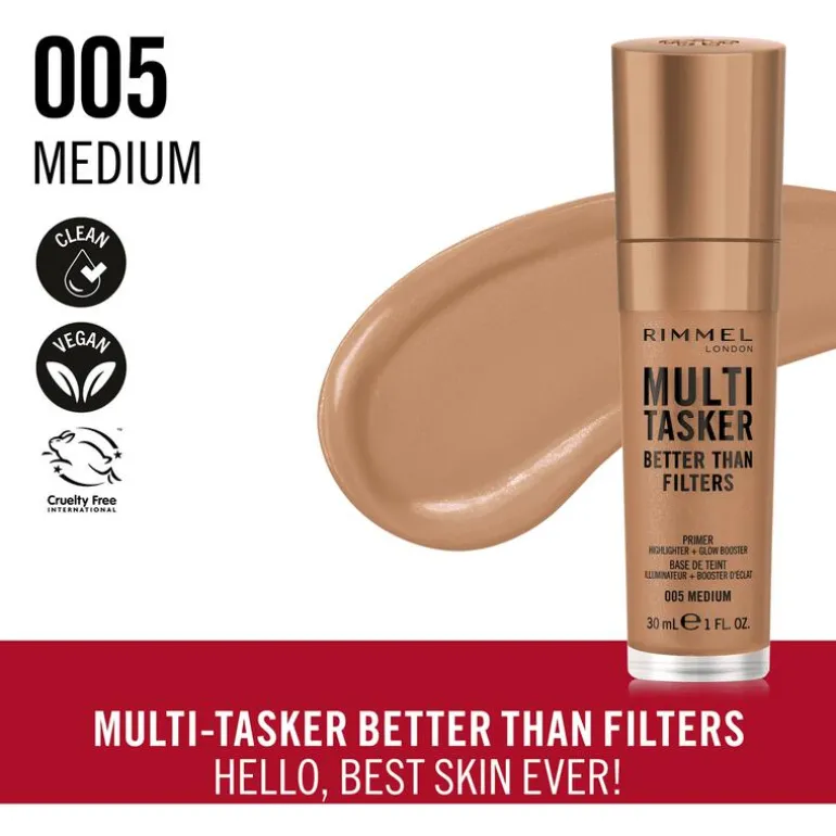 Rimmel London Multi-Tasker Better Than Filters Primer 005 Medium