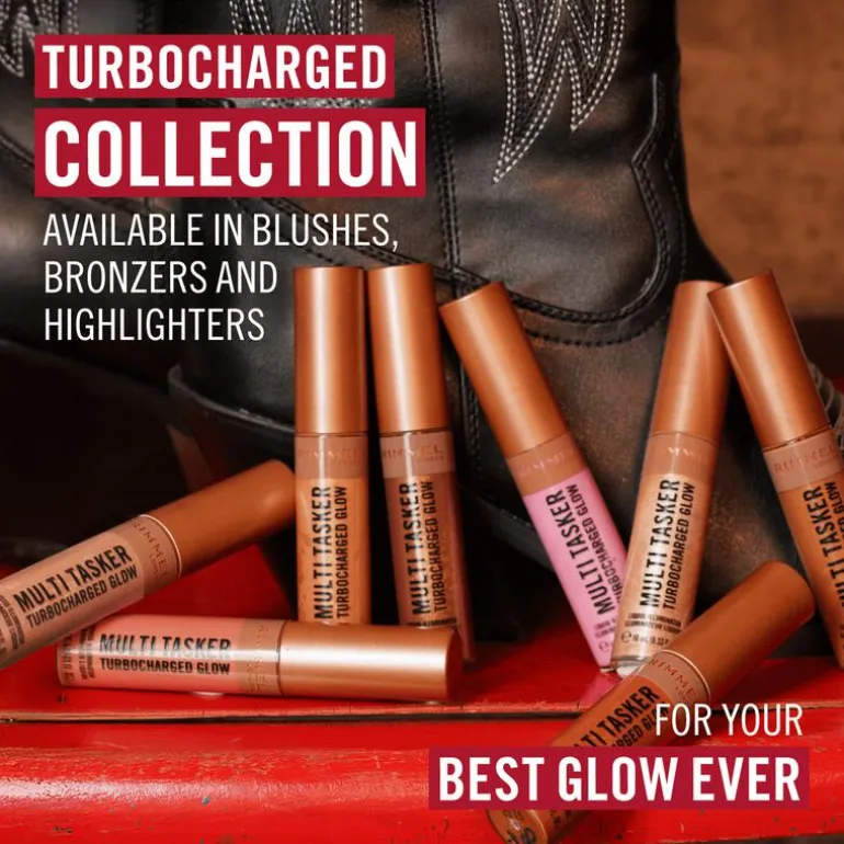 Rimmel London Multi Tasker Turbocharged Glow Liquid Illuminator Highlighter - Creme - 004 Chelsea Glow