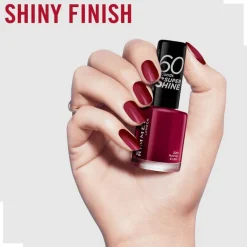 Rimmel London 60 Seconds Super Shine nagellak 320 Rapid Ruby