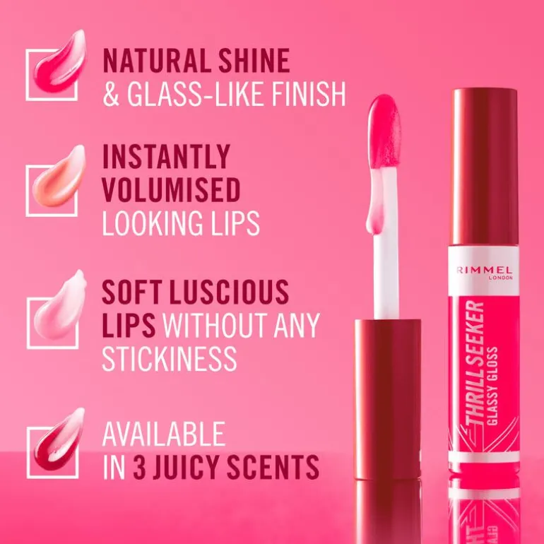 Rimmel London Thrill Seeker Glassy Gloss Lipgloss 100 Coco Suga 10 ML