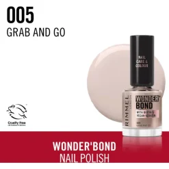 Rimmel London Wonder'Bond Care+Color Nagellak - Taupe - 005 Grab and Go