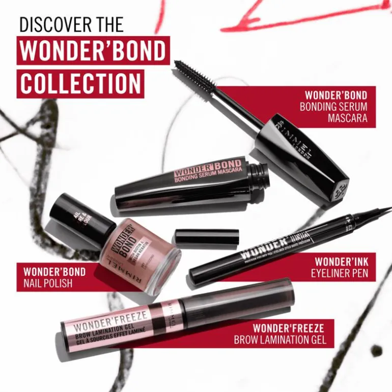 Rimmel London Wonder'Bond Care+Color Nagellak - Roze - 001 No Muss No Fuss