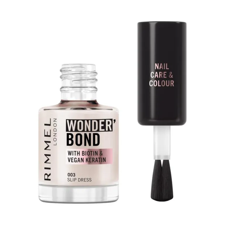 Rimmel London Wonder'Bond Care+Color Nagellak - Roze - 003 Slip Dress