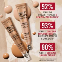 Rimmel Multi-Tasker Wake Me Up Concealer en Foundation 55 Classic Beige