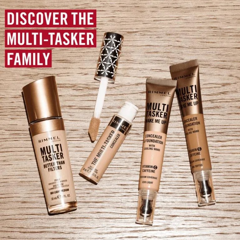 Rimmel Multi-Tasker Wake Me Up Concealer en Foundation 050 Sand