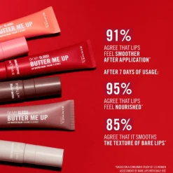 Rimmel Oh My Gloss Butter Me Up Lip Butter - Transparant - 000 Vanilla Frost
