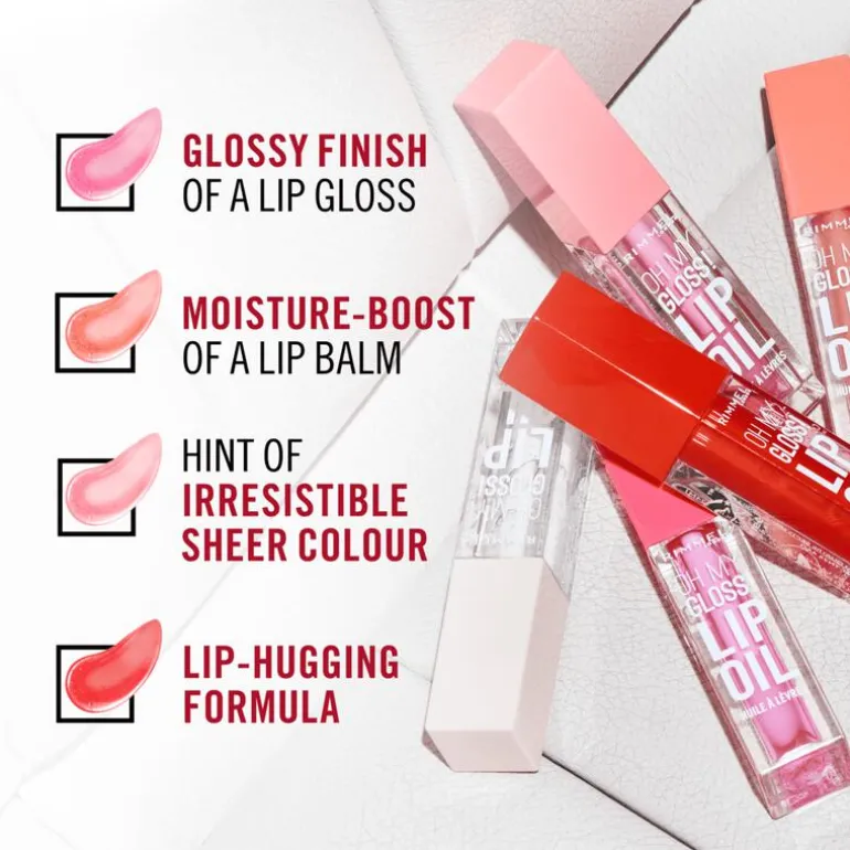 Rimmel Oh My Gloss! Lip Oil 001 Pink Flush