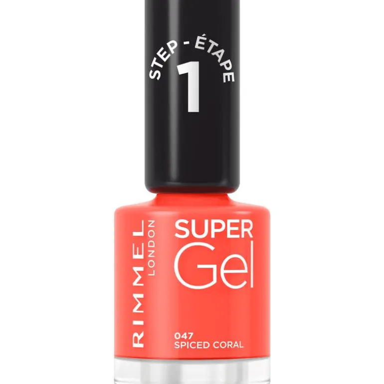 Rimmel Super Gel Nailpolish 047 Spiced Coral 12 ML