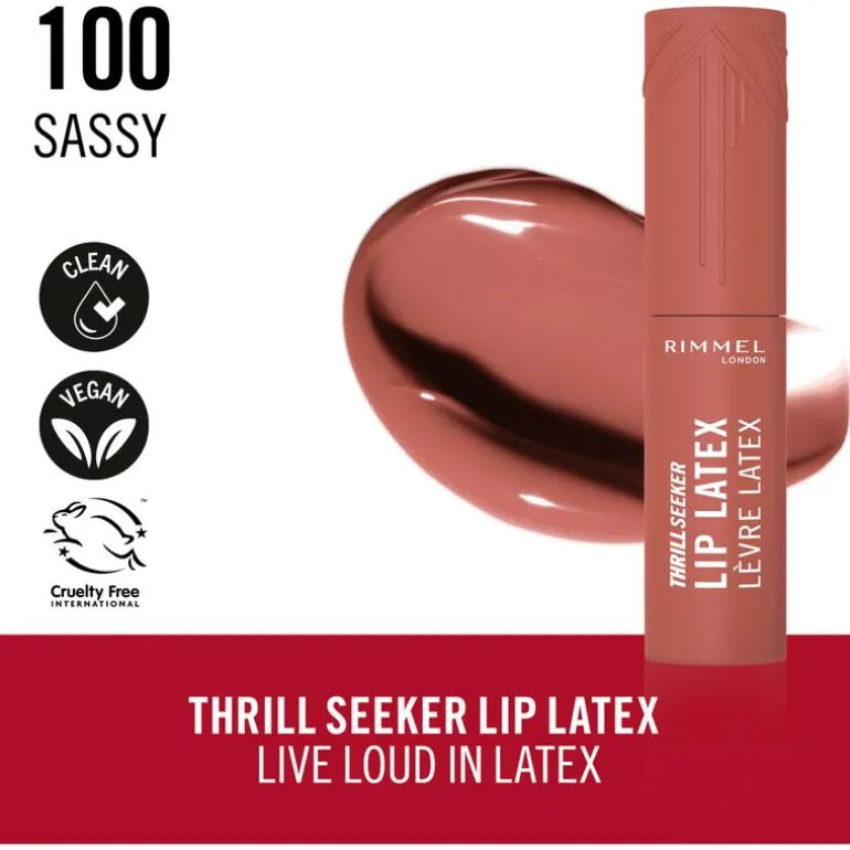 Rimmel Thrill Seeker Lip Latex 100 Sassy
