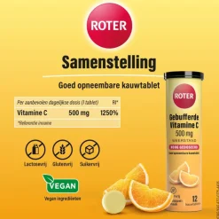 Roter gebufferde vit C 500mg 24st