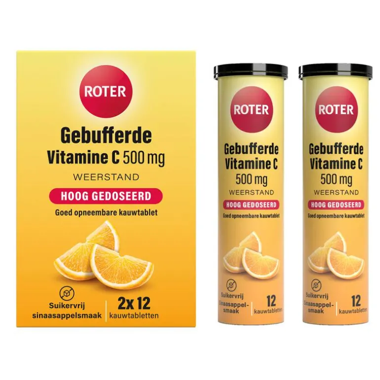 Roter gebufferde vit C 500mg 24st