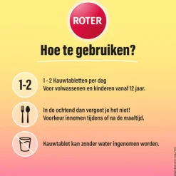 Roter Vitamine C Forte Weerstand Framboos 75 tabletten