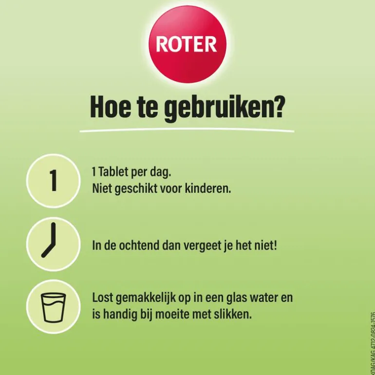 Roter Vitamine C 1000mg Bruistabletten Lime/Lychee15 stuks