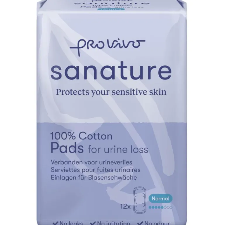 Sanature Pro Vivo 100% Katoenen Incontinentieverband Normaal 12 stuks