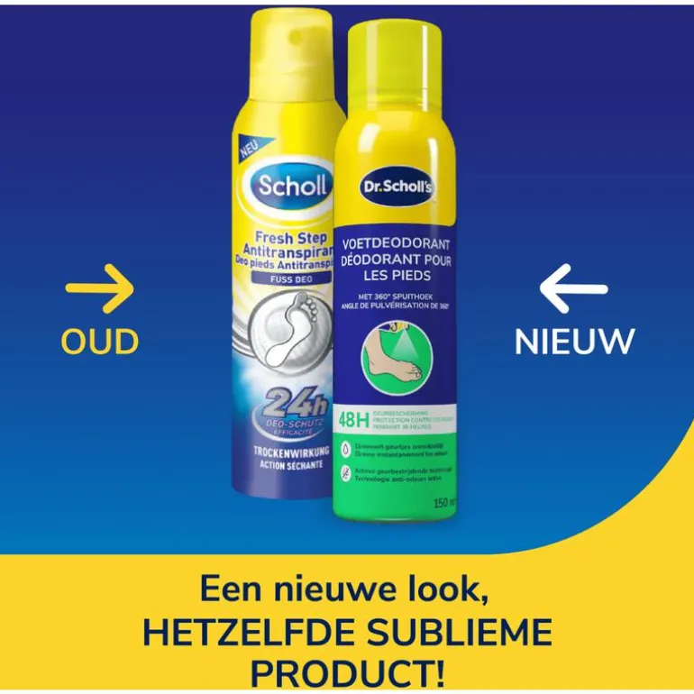 Scholl Voetdeodorant Fresh Step Voetenenspray 150 ML