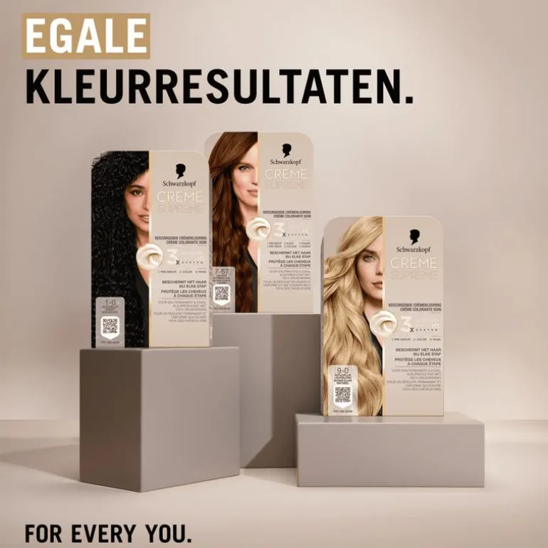 Schwarzkopf Creme Supreme Haarkleuring 1-0 Natuurlijk Zwart