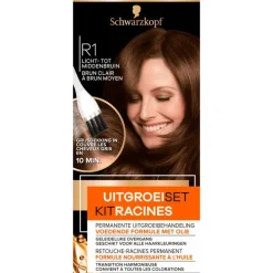 Schwarzkopf Permanent Color Uitgroeiset R1 Licht - Middenbruin