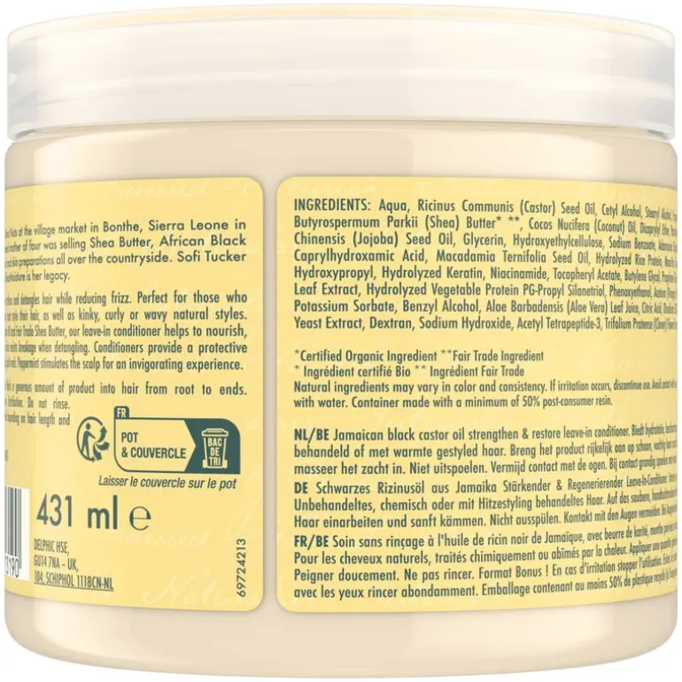 Shea Moisture Jamaican Black Castor Oil Leave in Conditioner