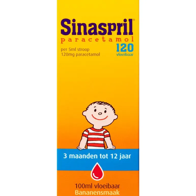 Sinaspril Vloeibaar paracetamol 120 mg 100 ML