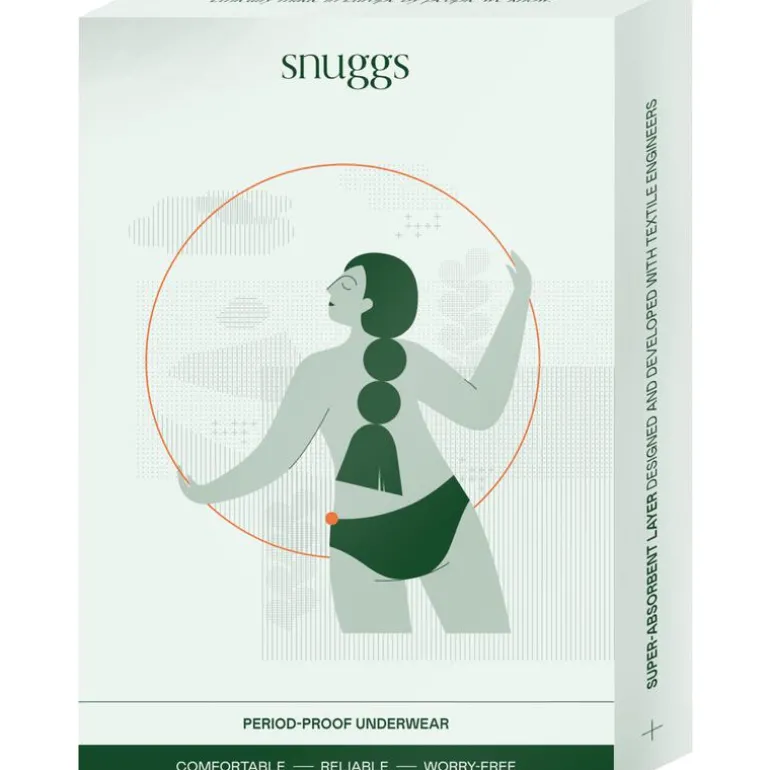 Snuggs period underwear Brazilian light black L