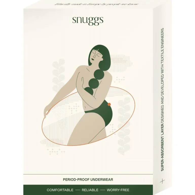 Snuggs period underwear Brazilian light black M