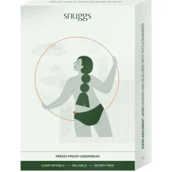Snuggs period underwear Brazilian light black M