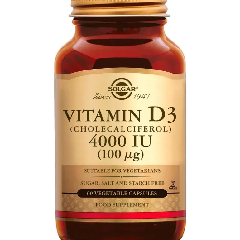 Solgar Vitamin D-3 4000 IU 100 mcg 60 capsules