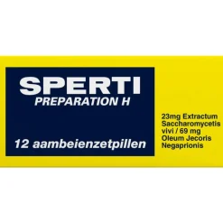 Sperti Zetpillen 12 Stuks Voor Behandeling Van Aambeien