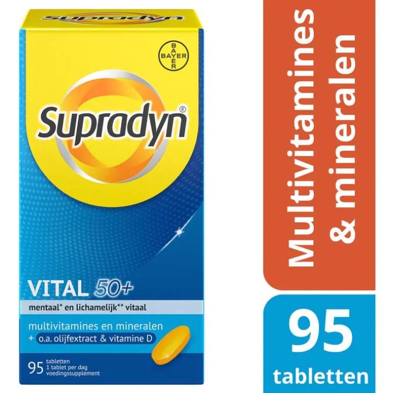 Supradyn Vital 50+ multivitamines voor vijftigplussers 95 tabletten