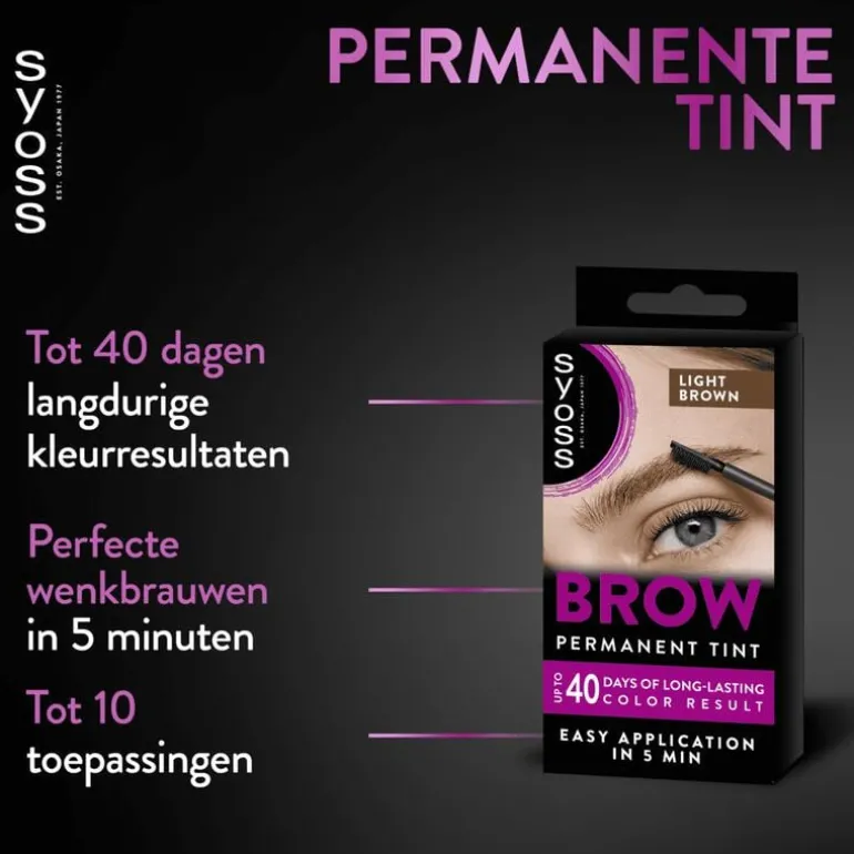 Syoss Browtint Wenkbrauw verf Lichtbruin