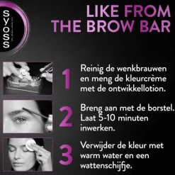 Syoss Browtint Wenkbrauw verf Lichtbruin