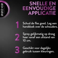 Syoss Uit Groeispray Donkerbruin