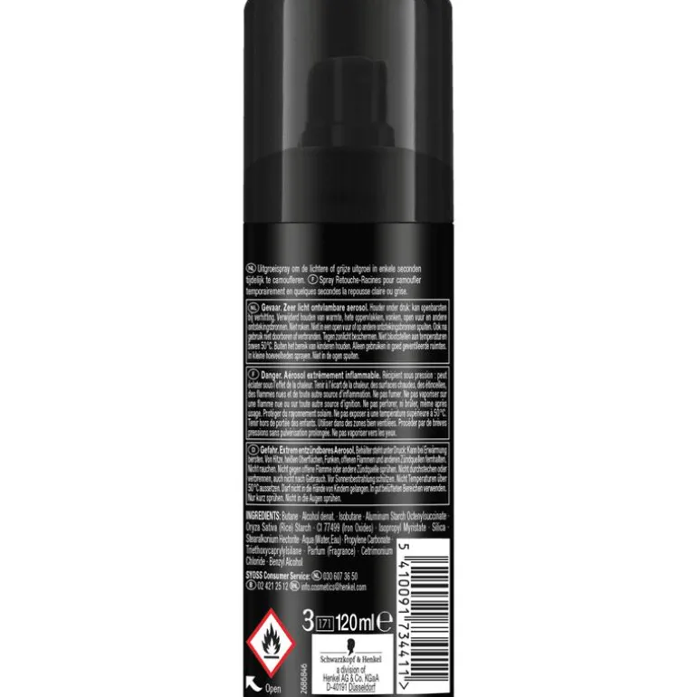 Syoss Uit Groeispray Zwart