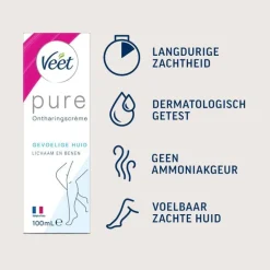 Veet Ontharingscreme Gevoelige Huid Minima 100 ML