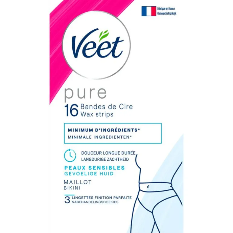 Veet Pure Waxstrips Bikini 16 stuks